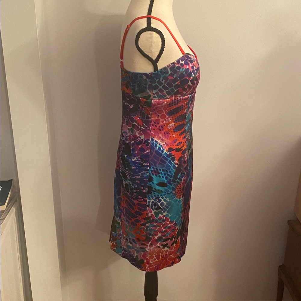 Boston proper vivid print size 6 dress adjustable straps - Picture 4 of 9